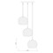 Z-Lite Chloe 3 Light Pendant, Brushed Nickel & Clear 490P10-3R-BN - alternate 8